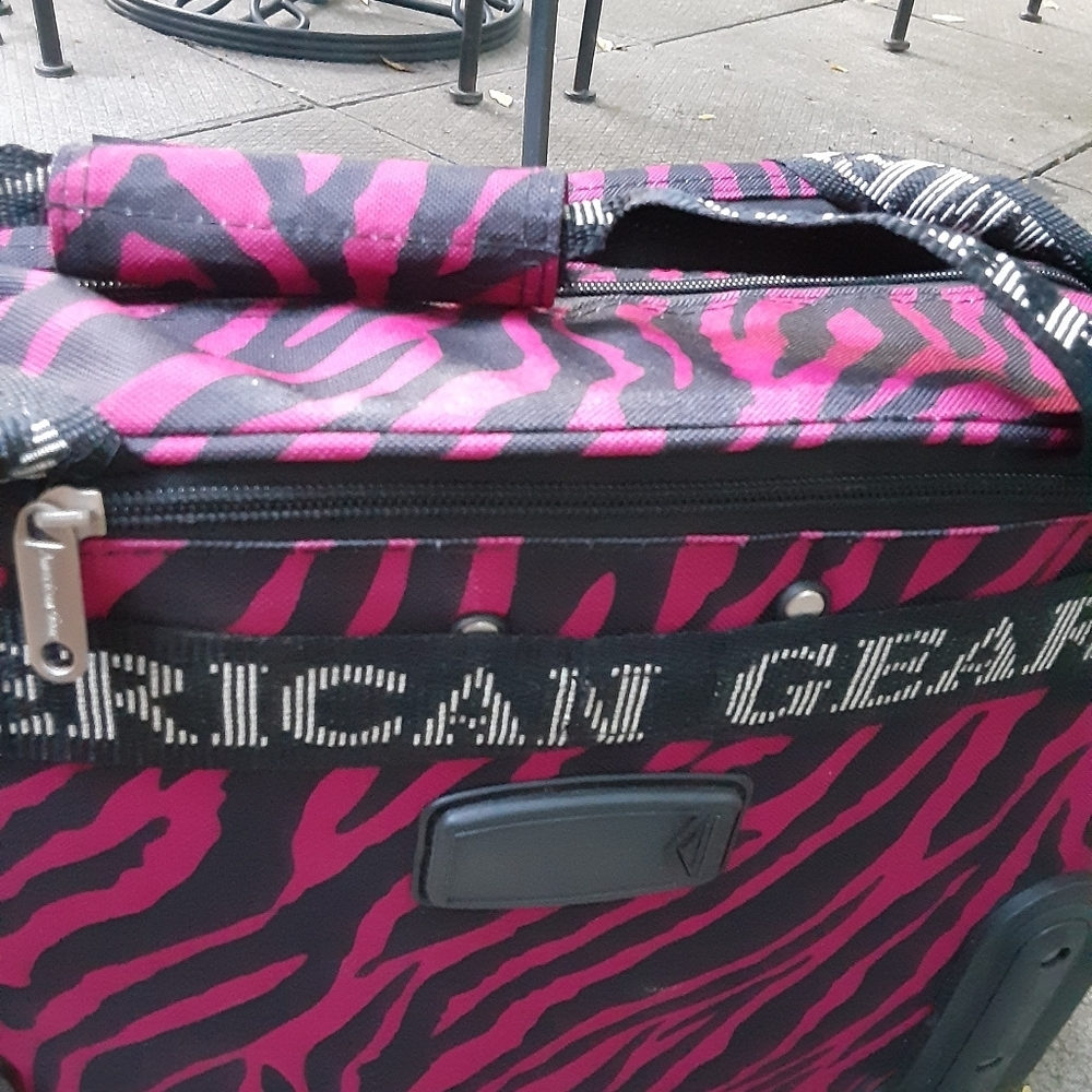 Stylish Pink Zebra Print Travel Bag - Picture 12 of 16